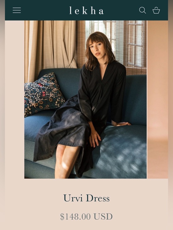 Lekha Urvi Dress in Black - Picture 4 of 4